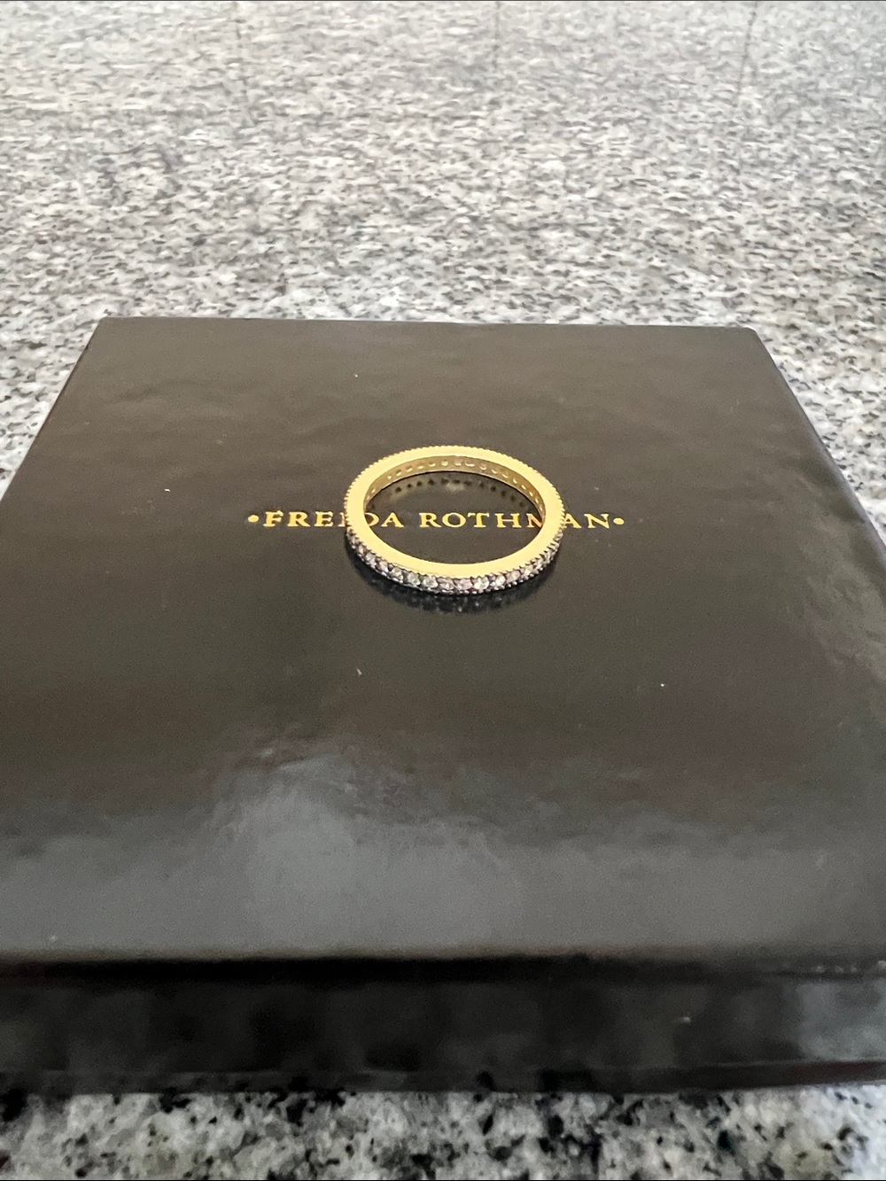 NWOT Freida Rothman stackable ring Size 9 no Box - Picture 2 of 2